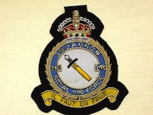 248 Squadron RAF KC blazer badge - Click Image to Close
